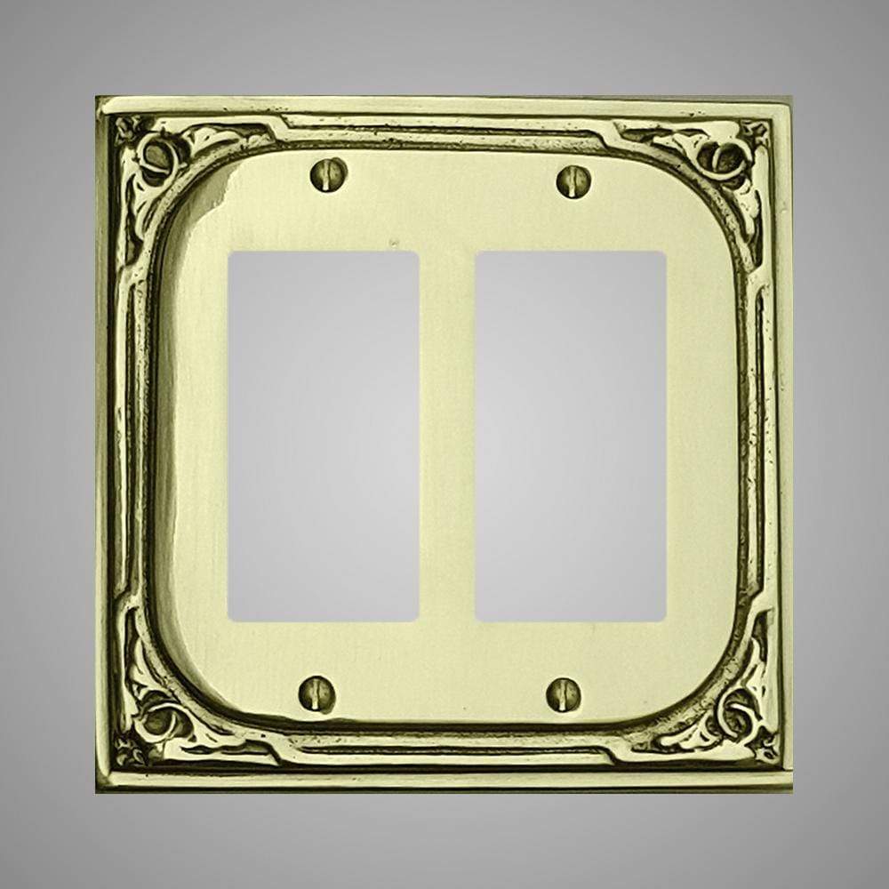 2 Gang Rocker Light Switch Plate - Victorian Design