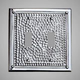 2 Gang Toggle Light Switch Plate - Framed Hammered Design
