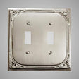 2 Gang Toggle Light Switch Plate - Victorian Design