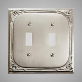 2 Gang Toggle Light Switch Plate - Victorian Design