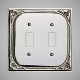 2 Gang Toggle Light Switch Plate - Victorian Design