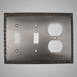 2 Toggle, 1 Duplex Wall Switch Plate - Egg & Dart Design