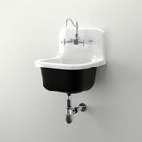 22” Alexane Enameled Cast Iron Wall Mount Bathroom Sink