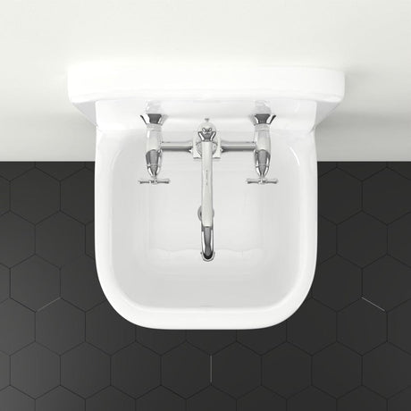 22” Alexane Enameled Cast Iron Wall Mount Bathroom Sink