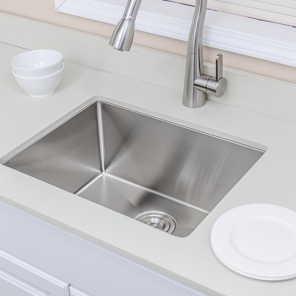 23" Cabot Stainless Steel Single-Bowl Undermount Sink