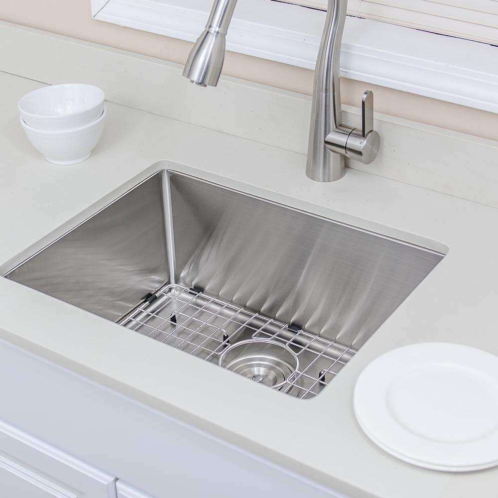 23" Cabot Stainless Steel Single-Bowl Undermount Sink