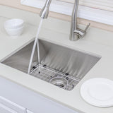 23" Cabot Stainless Steel Single-Bowl Undermount Sink