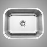 23" Errol Stainless Steel Single-Bowl Undermount Sink