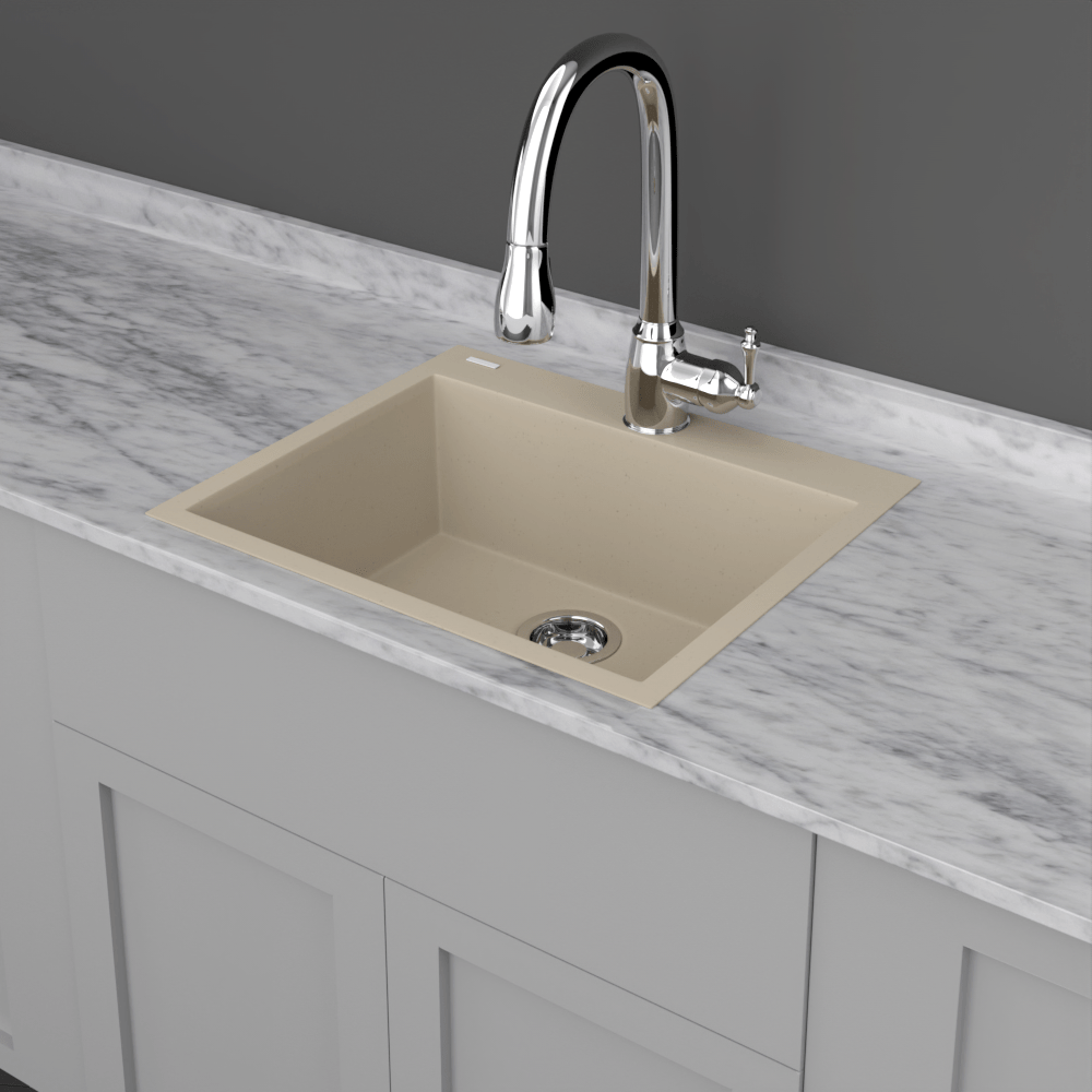 24" Canika  Granite Composite Sink - Beige