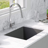 24" Florence Fireclay Single-Bowl Kitchen Sink - Matte Black