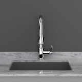 24" Florence Fireclay Single-Bowl Kitchen Sink - Matte Black