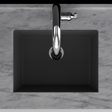 24" Florence Fireclay Single-Bowl Kitchen Sink - Matte Black