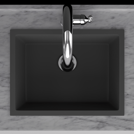 24" Florence Fireclay Single-Bowl Kitchen Sink - Matte Black