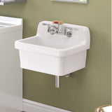 24" Gepen Vitreous China Wall-Mount Bathroom Sink