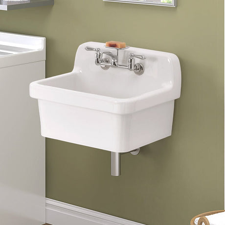 24" Gepen Vitreous China Wall-Mount Bathroom Sink