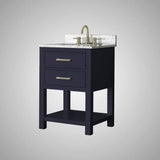 24" Maurizio Vanity Cabinet for Oval Undermount Sink - Navy Blue