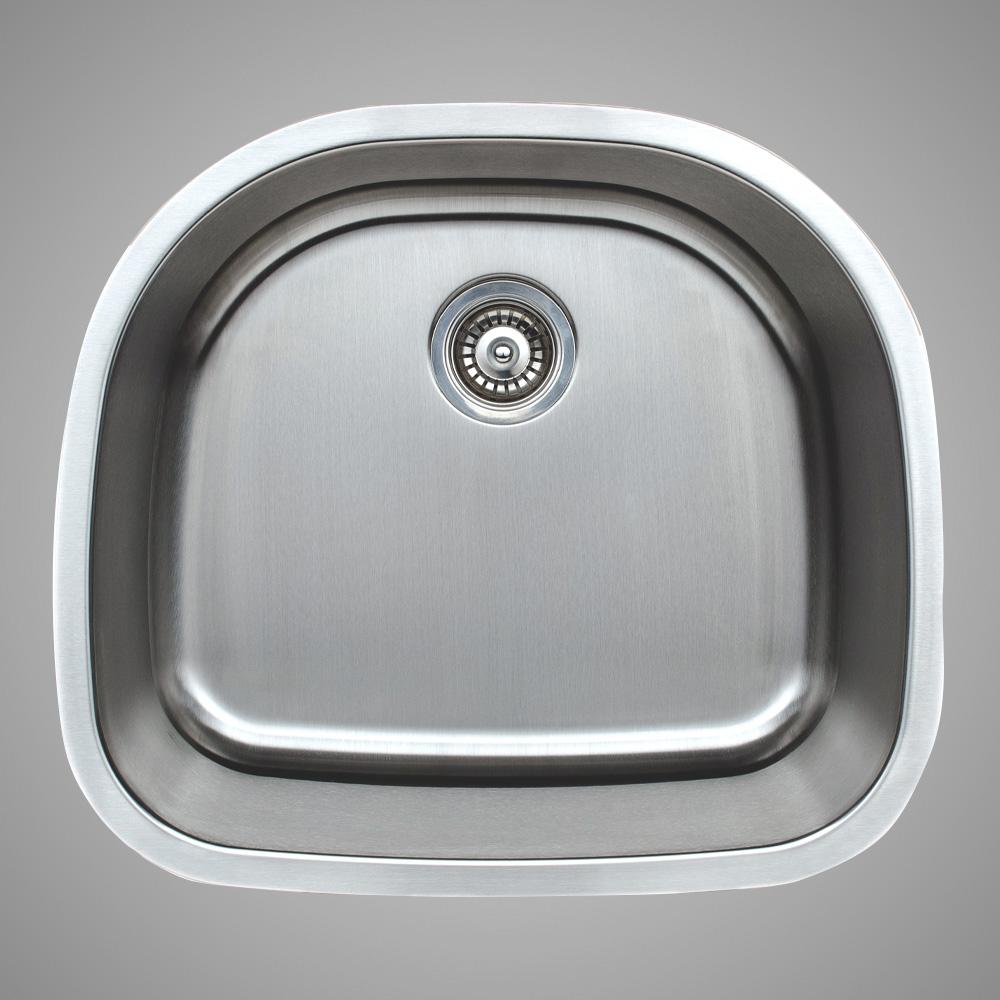 24" Newry Stainless Steel Single-Bowl Undermount Sink