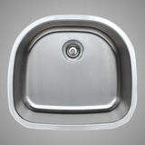 24" Newry Stainless Steel Single-Bowl Undermount Sink