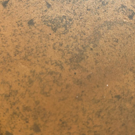 24" Ramis Cast Concrete Smooth Apron Single-Bowl Farmhouse Sink with Top Lip - Vintage Brown - Wooden Vanity Unit