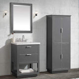 24" Tendoy Vanity Cabinet for Rectangular Undermount Sink - Twilight Gray