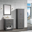 24" Tendoy Vanity Cabinet for Rectangular Undermount Sink - Twilight Gray