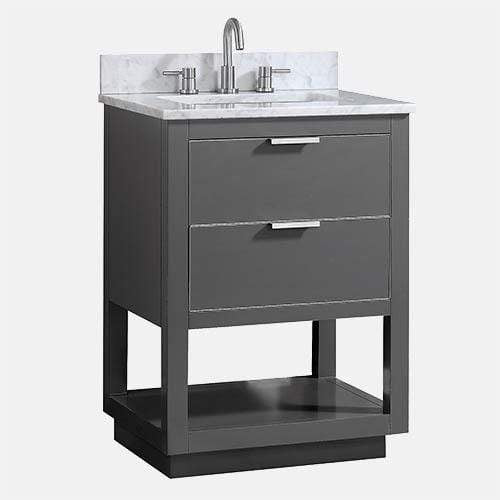 24" Tendoy Vanity Cabinet for Rectangular Undermount Sink - Twilight Gray