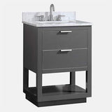 24" Tendoy Vanity Cabinet for Rectangular Undermount Sink - Twilight Gray