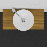 24" Thester Teak Wall-Mount Vessel Sink Vanity with Towel Bar