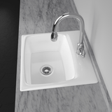 25" Daya Cast Iron Drop-In Kitchen Sink