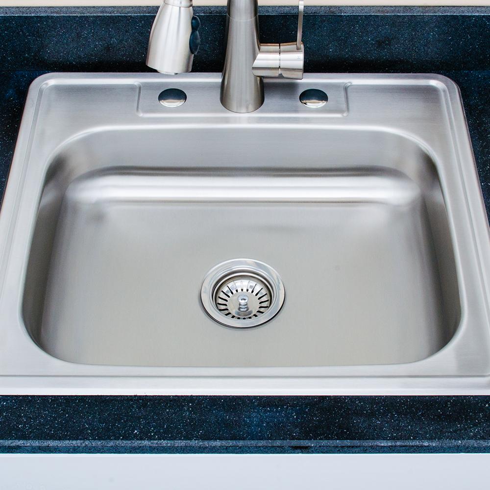 25" Hardwick Stainless Steel Single-Bowl Drop-In Sink