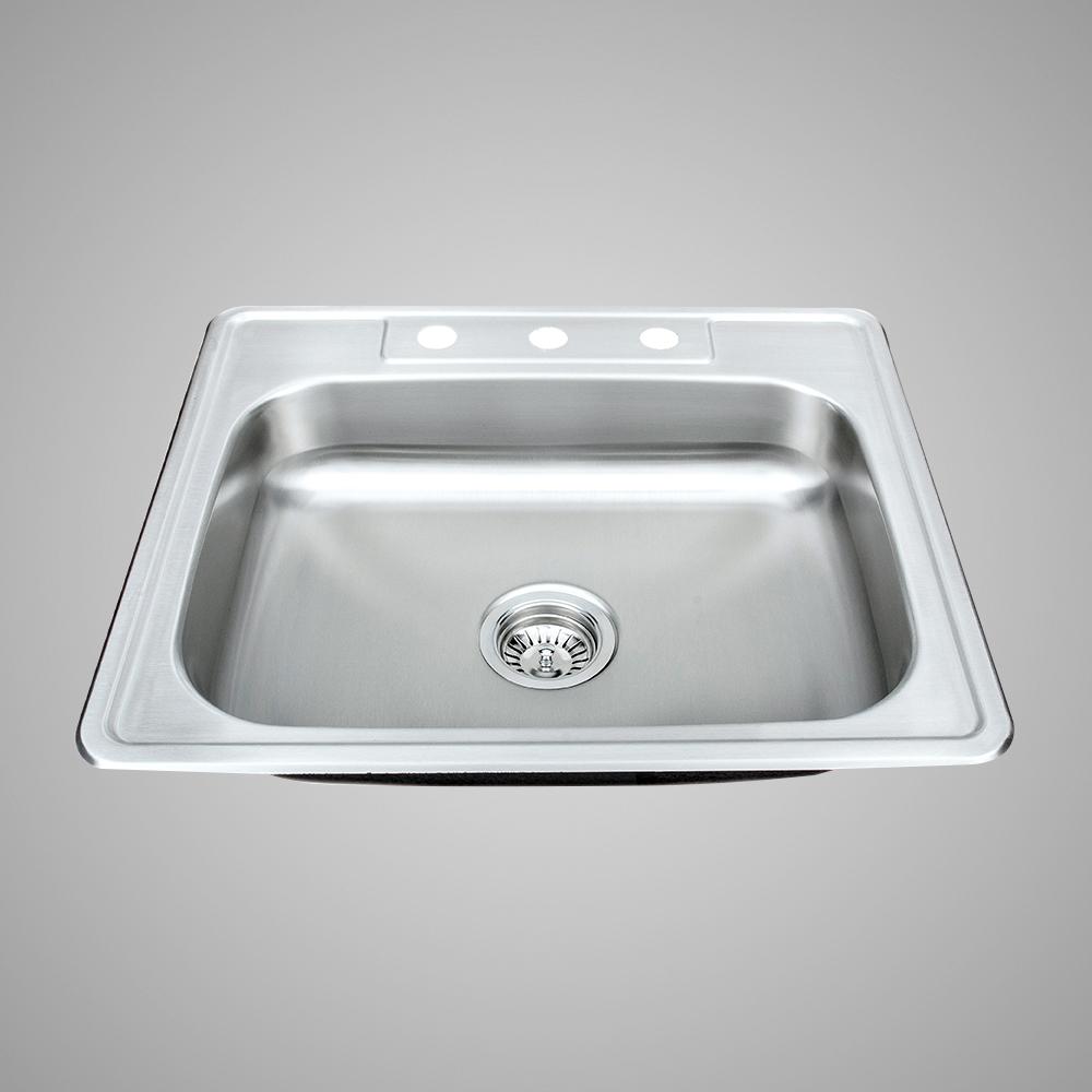 25" Hardwick Stainless Steel Single-Bowl Drop-In Sink
