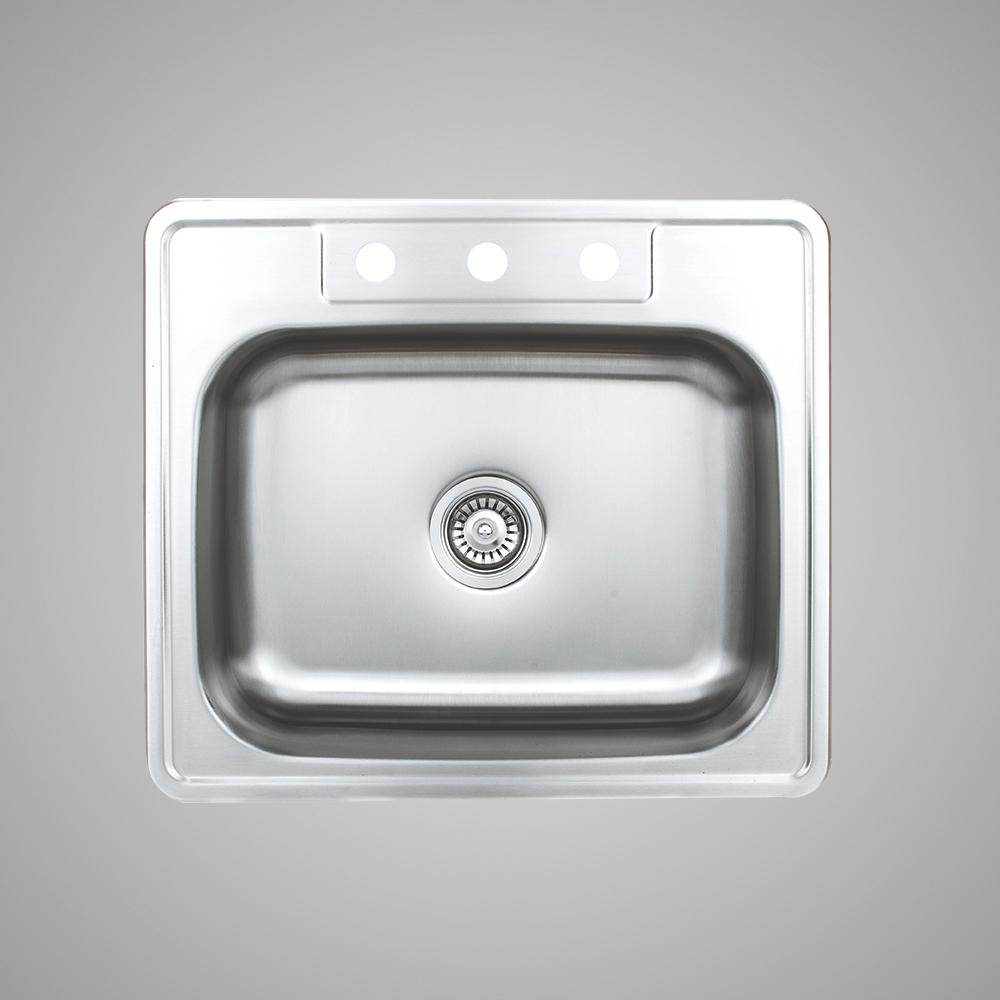 25" Hardwick Stainless Steel Single-Bowl Drop-In Sink
