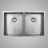 29" Bangor Handcrafted Stainless Steel Double-Bowl Undermount Sink