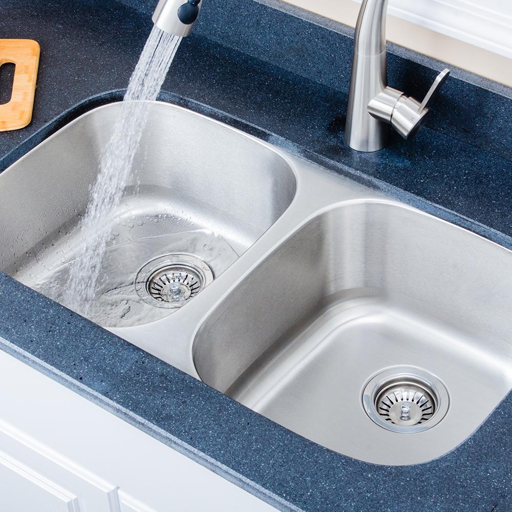 29" Potsdam Stainless Steel Double-Bowl Undermount Sink