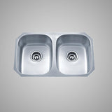29" Potsdam Stainless Steel Double-Bowl Undermount Sink
