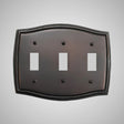 3 Gang Toggle Wall Switch Plate - Georgian Design