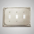 3 Gang Toggle Wall Switch Plate - Victorian Design