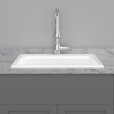 30" Dalmar Cast Iron Drop-In Kitchen Sink