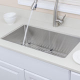 30" Fairlee Stainless Steel Single-Bowl Undermount Sink