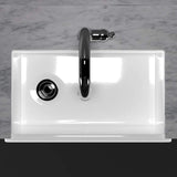 30" Hempstead Fireclay Reversible Single-Bowl Farmhouse Sink with Offset Drain