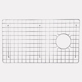 30" Hempstead Fireclay Reversible Single-Bowl Farmhouse Sink with Offset Drain