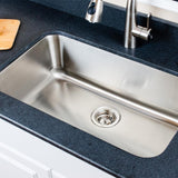 30" Henniker Stainless Steel Single-Bowl Undermount Sink