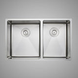 30" Monson Stainless Steel Double-Bowl Undermount Sink