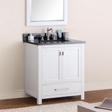 30" Noxon Vanity for Rectangular Undermount Sink - White