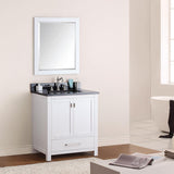 30" Noxon Vanity for Rectangular Undermount Sink - White