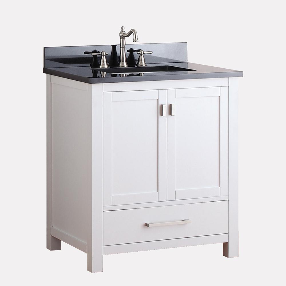 30" Noxon Vanity for Rectangular Undermount Sink - White