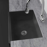 30" Veli Handcrafted Fireclay Single-Bowl Smooth Farmhouse B-Grade Sink - Matte Black