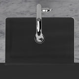 30" Veli Handcrafted Fireclay Single-Bowl Smooth Farmhouse B-Grade Sink - Matte Black