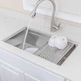 32" Becket Stainless Steel Single-Bowl Workstation Undermount Sink