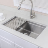 32" Becket Stainless Steel Single-Bowl Workstation Undermount Sink